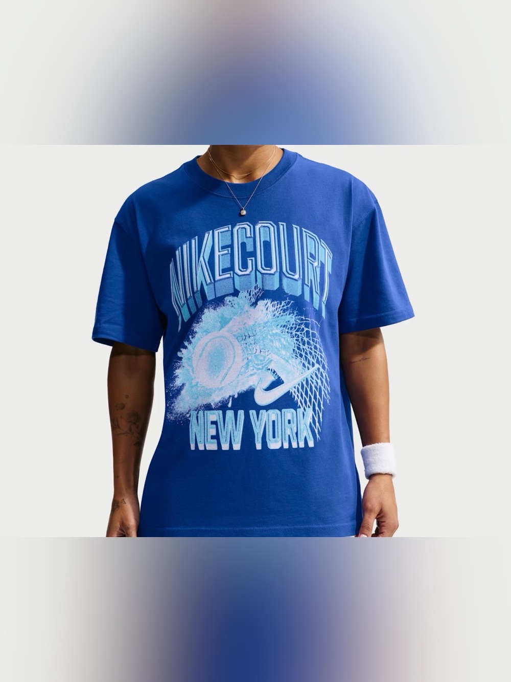Nike Blue 'NikeCourt New York' Graphic Tee